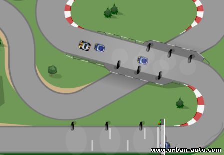 Флеш гонки по по кольцевой трассе